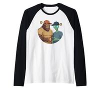 Signe de la Main Bigfoot Sasquatch Alien Love Cryptid Manche Raglan