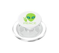 Signe de la Paix Extraterrestre tête Extraterrestre OVNI Science-Fiction PopSockets PopGrip pour MagSafe