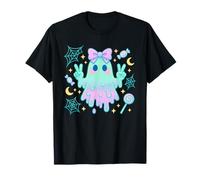 Signe de la Paix fantôme Kawaii avec Bonbons et Paillettes Pastel T-Shirt