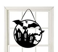 Signe De La Porte D'Halloween - Hangle De Porte D'Halloween Effrayant | Signes Des Portes De Sorcières | La Sorcière Est En Panneau Suspendu Des Mots Noirs, Suspendus Pour Les Décorations Intérieures