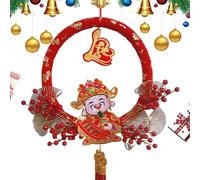 Signe de la richesse Dieu de la richesse, dieu de la richesse, pendentif vietnamien, pendentif mural avec tête secouante, décoration de richesse du Nouvel An pour les vacances, le Nouvel