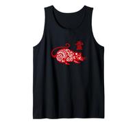 Signe de l'année du Rat/Calligraphie Chinoise du Zodiaque Rat Débardeur