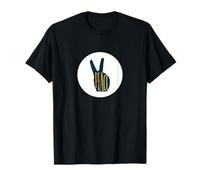 Signe de Main de Paix Blanc, Cadeau Hippie, liberté et Amour T-Shirt