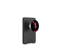 Signe de Main du Diable Rose avec Inscription « Demon » PopSockets PopWallet pour MagSafe
