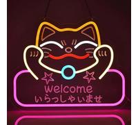 Signe de néon LED coloré japonais Ramen Sushi Dumpling lampe décorative éclairer Signe pour la boutique de dessert Restaurant Bar Cuisine Art de la maison Décor mural