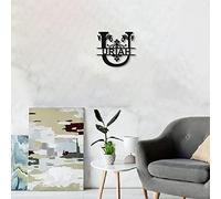 Signe de nom de famille de décoration de porte en aluminium personnalisé