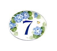 Signe de numéro maison fleurie Style jardin, Plaque d'adresse extérieure moderne, décorative for cour, 1 pièce(Style 1,360mm x 270mm)