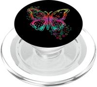 Signe de Paix de Papillon Hippie rétro 60S 70s Tie Dye PopSockets PopGrip pour MagSafe
