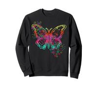 Signe de Paix de Papillon Hippie rétro 60S 70s Tie Dye Sweatshirt