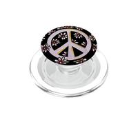 Signe de Paix Floral paisible PopSockets PopGrip pour MagSafe