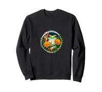 Signe de paix grenouille parmi fleur de souci Sweatshirt