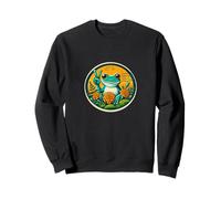 Signe de paix grenouille parmi fleur de souci Sweatshirt