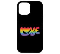 Signe de Paix Love - Pride Rainbow Heart Hand Queer Gay LGBTQA Coque pour iPhone 12 Pro Max