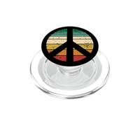 Signe de Paix rétro Vintage Style Coucher de Soleil Vieilli PopSockets PopGrip pour MagSafe