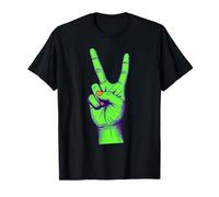 Signe de Paix Vintage Cool avec Symbole de la Victoire T-Shirt