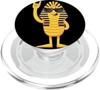 Signe de Pharaon Cool en Forme de Rocher avec Personnage égyptien PopSockets PopGrip pour MagSafe