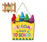 Signe de pour la classe - Conseil scolaire décoratif, signe de professeur en bois | Décoration murale colorée, bannière de pour les chambres de maternelle, espaces étudiants