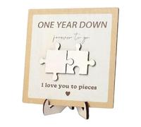 Signe de puzzle en bois, Signe de puzzle d'amour | Signe romantique anniversaire - puzzle Je t'aime en morceaux, puzzle avec nom de bricolage, décoration en bois pour joyeux anniversaire pour petit