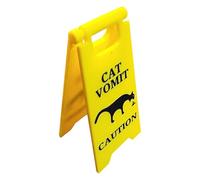 Signe De Vomissement De Chat - Attention Pet Zone Cartes, Signe Plan De Mempo De Mempo, Avertissement De Déversement Pour Usage Intérieur | Avertissement De Vomissement Pour Les Chats, Indicateur De