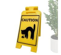 Signe de vomit de chat - Avertissements drôles de chats noirs, décoration de bâillon humoristique pour la maison et le bureau | Signee de chien et de chate poure le bureeau ou le jardin | Mignon des s