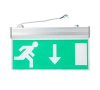 Signe d'éclairage de Sortie, Signe d'éclairage de Sortie de Secours à LED Acrylique indicateur d'évacuation de sécurité 110-220 V pour supermarché de Bureau
