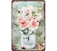 Signe D'Étain Fleur De Campagne Française De Paris Étain Signe Fer Peinture Plaque Rétro Décoration Mur Fer Peinture Plaque, Pour Café, La Cuisine, Office, 30x40cm