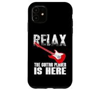Signe drôle de Relaxation The Guitar Player is Here for Guitarists Coque pour iPhone 11