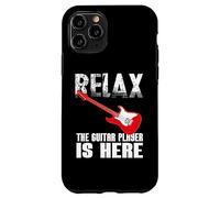Signe drôle de Relaxation The Guitar Player is Here for Guitarists Coque pour iPhone 11 Pro