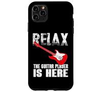 Signe drôle de Relaxation The Guitar Player is Here for Guitarists Coque pour iPhone 11 Pro Max