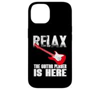Signe drôle de Relaxation The Guitar Player is Here for Guitarists Coque pour iPhone 14