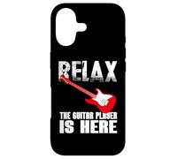 Signe drôle de Relaxation The Guitar Player is Here for Guitarists Coque pour iPhone 17