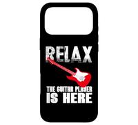 Signe drôle de Relaxation The Guitar Player is Here for Guitarists Coque pour iPhone 17 Pro Max