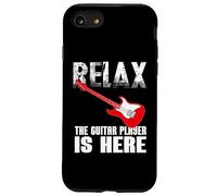 Signe drôle de Relaxation The Guitar Player is Here for Guitarists Coque pour iPhone SE (2020) / 7/8