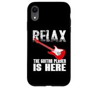 Signe drôle de Relaxation The Guitar Player is Here for Guitarists Coque pour iPhone XR