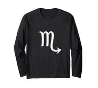 Signe du Scorpion Minimaliste Symbole Zodiaque Amoureux d'astrologie Manche Longue