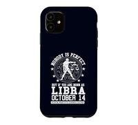 Signe du Zodiaque Balance 14 Octobre Anniversaire des Amoureux de l'astrologie Coque pour iPhone 11