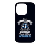 Signe du Zodiaque Balance Astrologie Horoscope Octobre 11 Anniversaire Coque pour iPhone 14 Pro