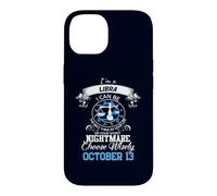 Signe du Zodiaque Balance Astrologie Horoscope Octobre 13 Anniversaire Coque pour iPhone 14