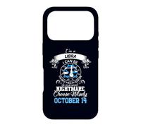 Signe du Zodiaque Balance Astrologie Horoscope Octobre 14 Anniversaire Coque pour iPhone 17 Pro