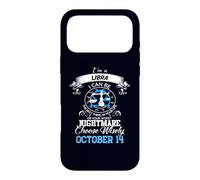 Signe du Zodiaque Balance Astrologie Horoscope Octobre 14 Anniversaire Coque pour iPhone 17 Pro Max