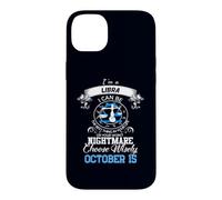 Signe du Zodiaque Balance Astrologie Horoscope Octobre 15 Anniversaire Coque pour iPhone 14 Plus