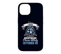 Signe du Zodiaque Balance Astrologie Horoscope Octobre 22 Anniversaire Coque pour iPhone 14