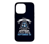 Signe du Zodiaque Balance Astrologie Horoscope Septembre 30 Anniversaire Coque pour iPhone 14 Pro Max