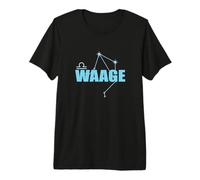 Signe du Zodiaque Balance Constellation Balance T-Shirt Haut de Gamme