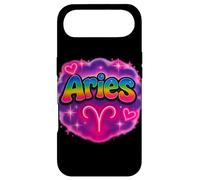 Signe du Zodiaque Bélier Arc-en-Ciel Style rétro aérographe Coque pour iPhone Air