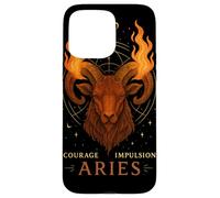 Signe du Zodiaque Bélier - Courage et Impulsion - Astrologie Coque pour iPhone 15 Pro Max