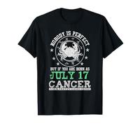 Signe du Zodiaque Cancer 17 Juillet Horoscope Astrologie Anniversaire T-Shirt