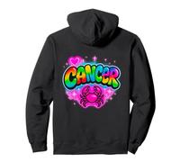 Signe du zodiaque Cancer Crabe Rétro Rainbow Design Sweat à Capuche
