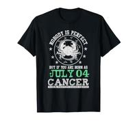 Signe du Zodiaque Cancer Juillet 04 Horoscope Astrologie Anniversaire T-Shirt
