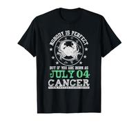 Signe du Zodiaque Cancer Juillet 04 Horoscope Astrologie Anniversaire T-Shirt Graphique avec Valeur
